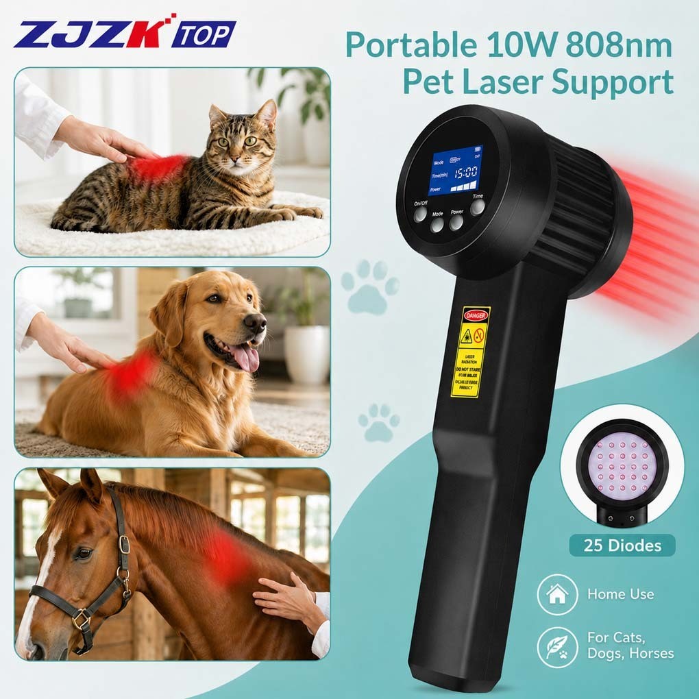 10W Deep Tissue Laser Therapy 808nm Red Light for Pets Soft Tissue Joint Pain