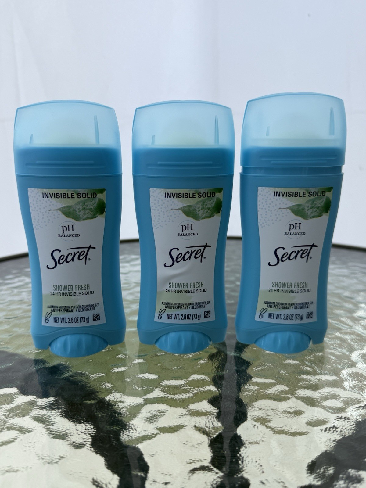 Secret pH Balanced pH Balanced 24-Hour Protection Shower Fresh Solid 3Pk 2.6 oz