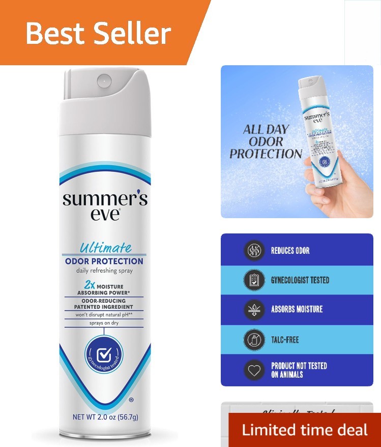Travel-Ready 2 Oz Feminine Spray with Odor Control & Fresh Scent – Summer’s Eve