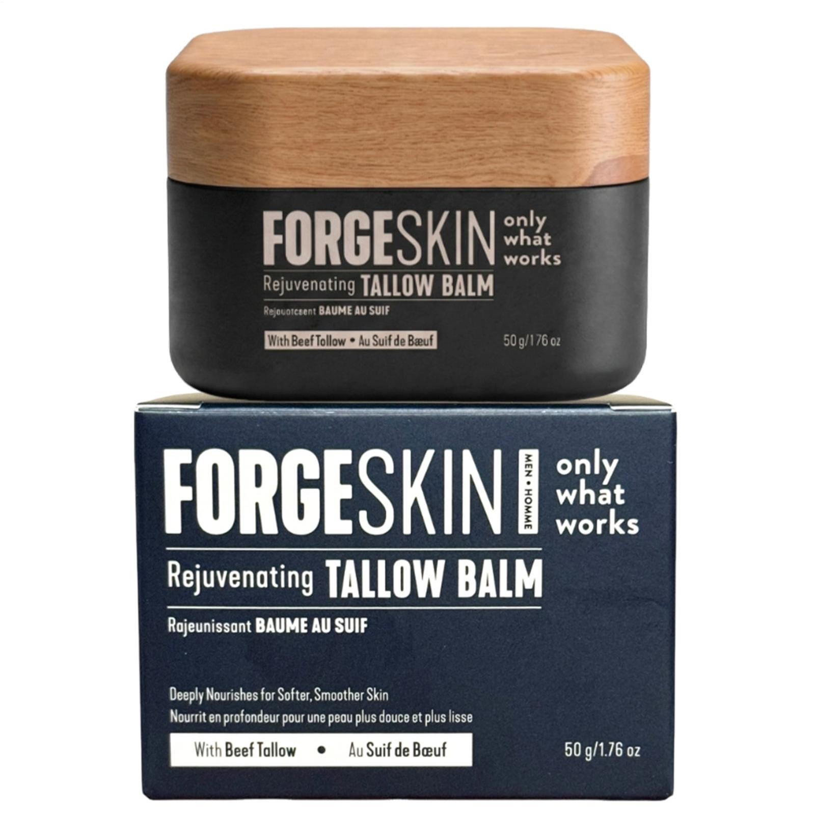 FORGE SKIN Men Face Tallow Balm 50g Beef Tallow Hydrating Cream (New Formula)