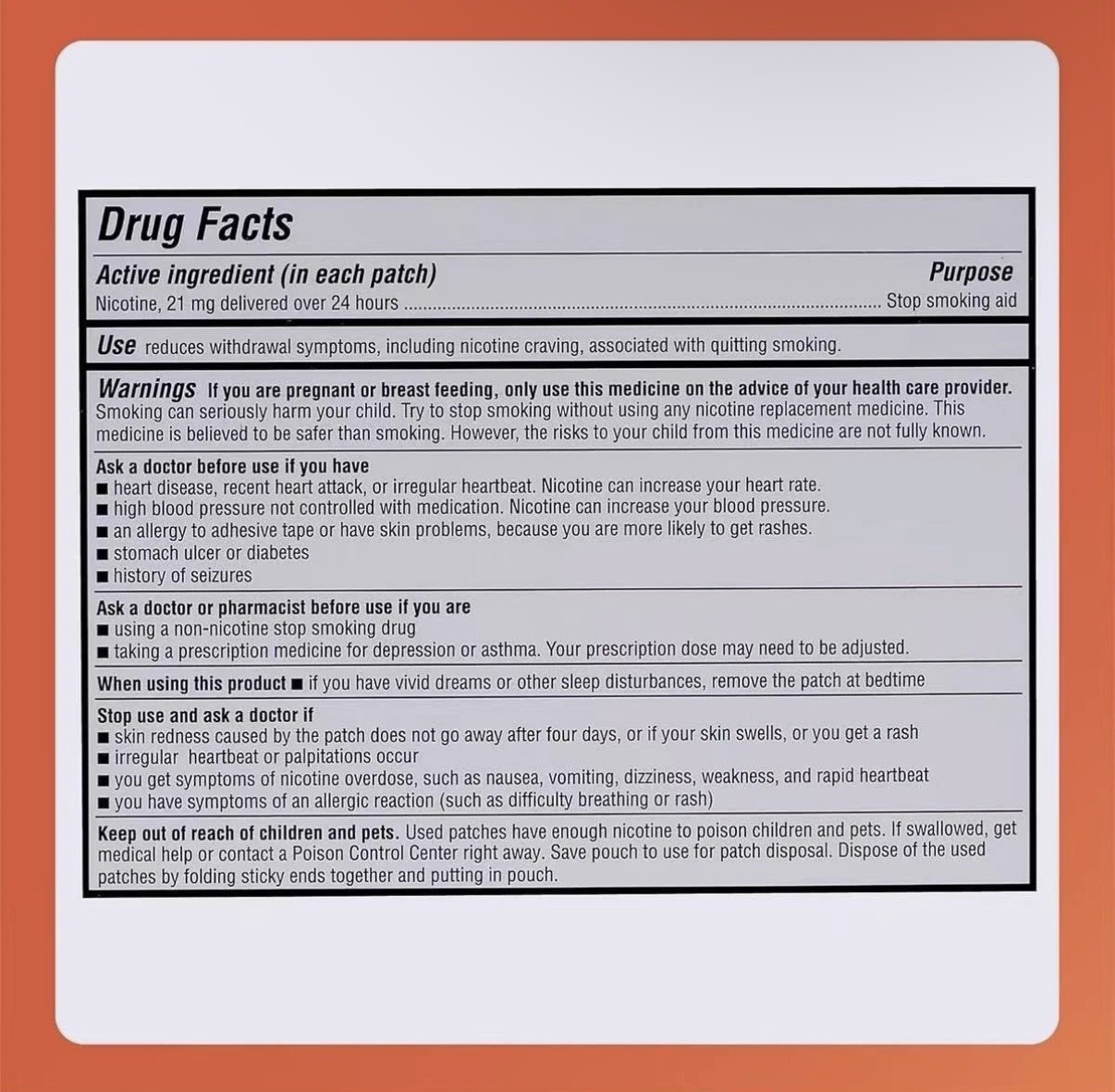 1 Pack Rugby Clear Nicotine 21mg Transdermal System Patch Step Exp 06/2028