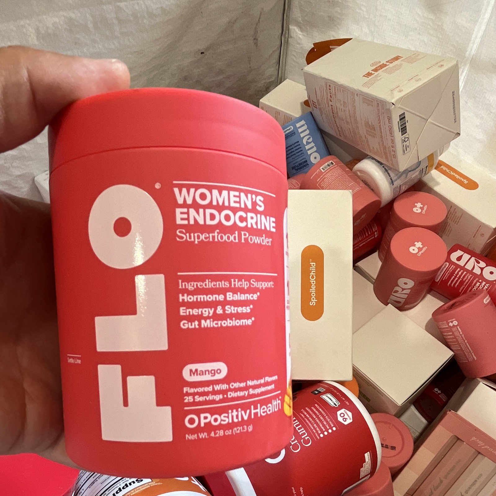 OPositiv Health FLO Women’s Endocrine Superfood Powder Mango 4.28 oz Exp 03/2027