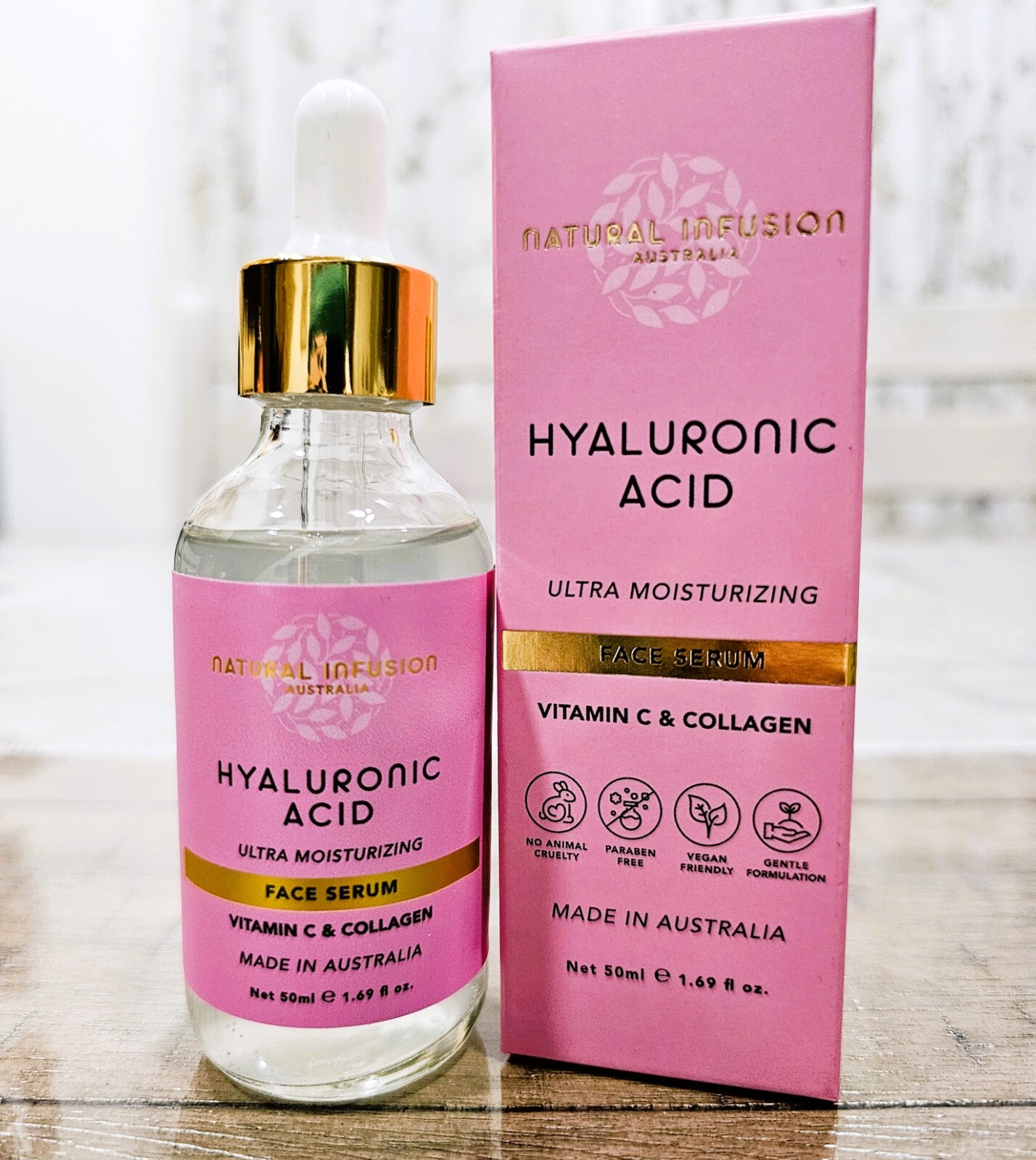 Natural Infusion Australia Hyaluronic Acid Face Serum 1.69 fl oz/50 mL