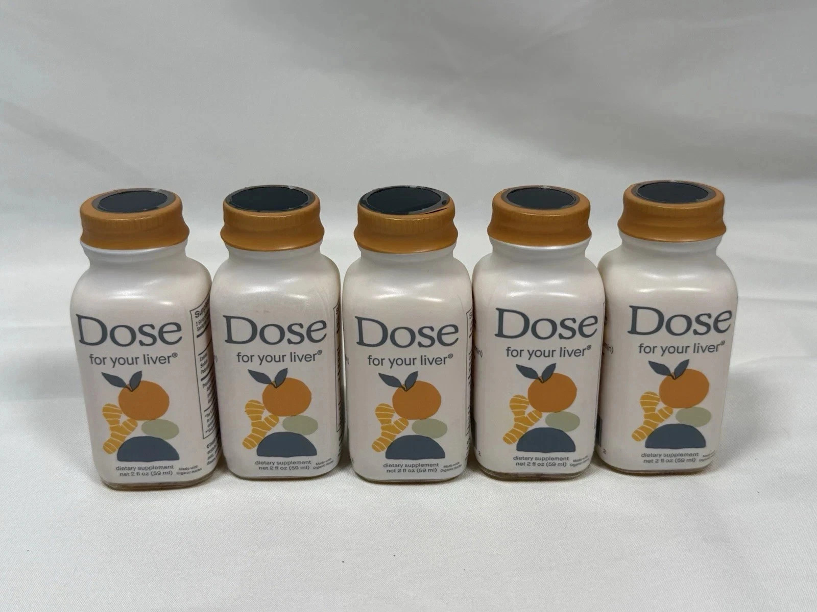(5) Bottles of Dose For Your Liver Dietary Supplement 2 Oz Each