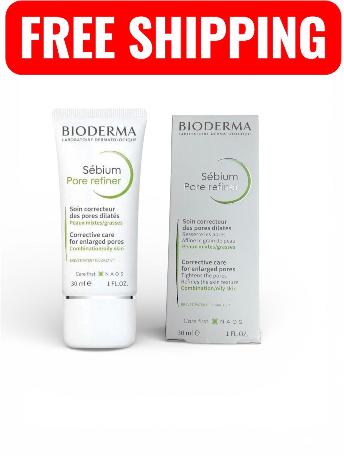 Bioderma Sebium Pore Refiner 1 fl oz 30 ml. Acne & Blemish Treatment Exp O7/2027