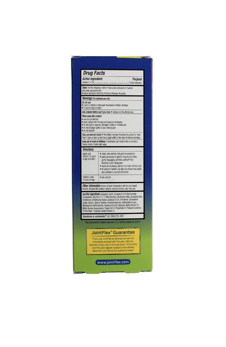 Joint Flex Immediate & Long Lasting Relief 4 Oz EXP 7/27