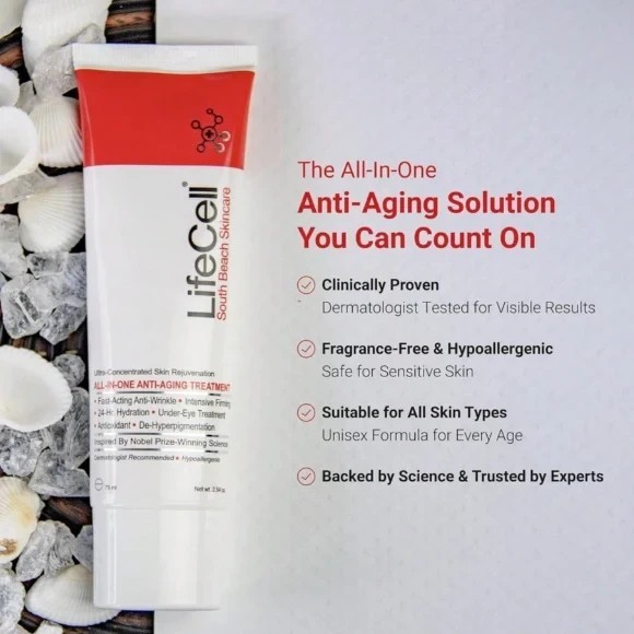South Beach All-In-One Anti-Aging Treatment, 2.54oz – Firming & Hydrating Care
