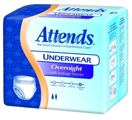 Attends Overnight Protective Underwear, X-Large 58 – 68in BG/12 #APPNT40