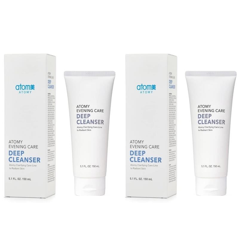 ATOMY Evening Care Deep Cleanser – 150Ml X 2 Pack, Facial Foam, Face Wash