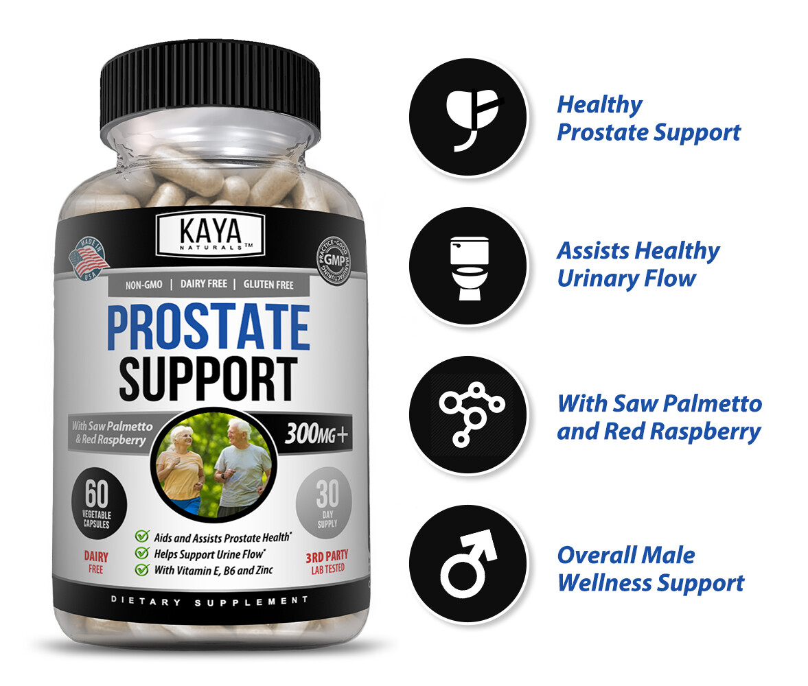 (2 Pack) Prostate Support – Reduce Frequent Urination, Stamina supplement 60ct