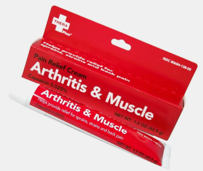 3X Thera Plus Extra Strength Arthritis Muscle Pain Relief Cream 0.025% Capsaicin
