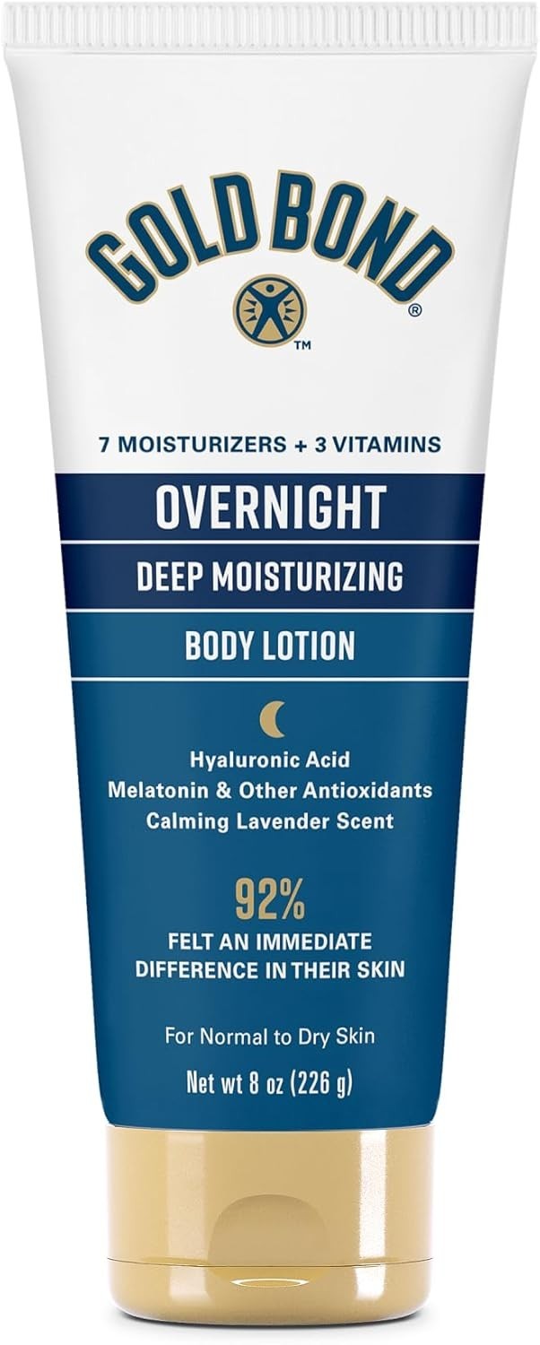 *2PACK* Gold Bond OVERNIGHT LOTION Deep Moisturizing Skin Therapy 8oz FREE SHIP