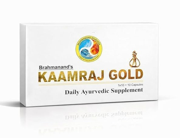 Brahm-anand Kamraj Gold Ayurvedic Capsules for Men Boost Energy Stamina Strength