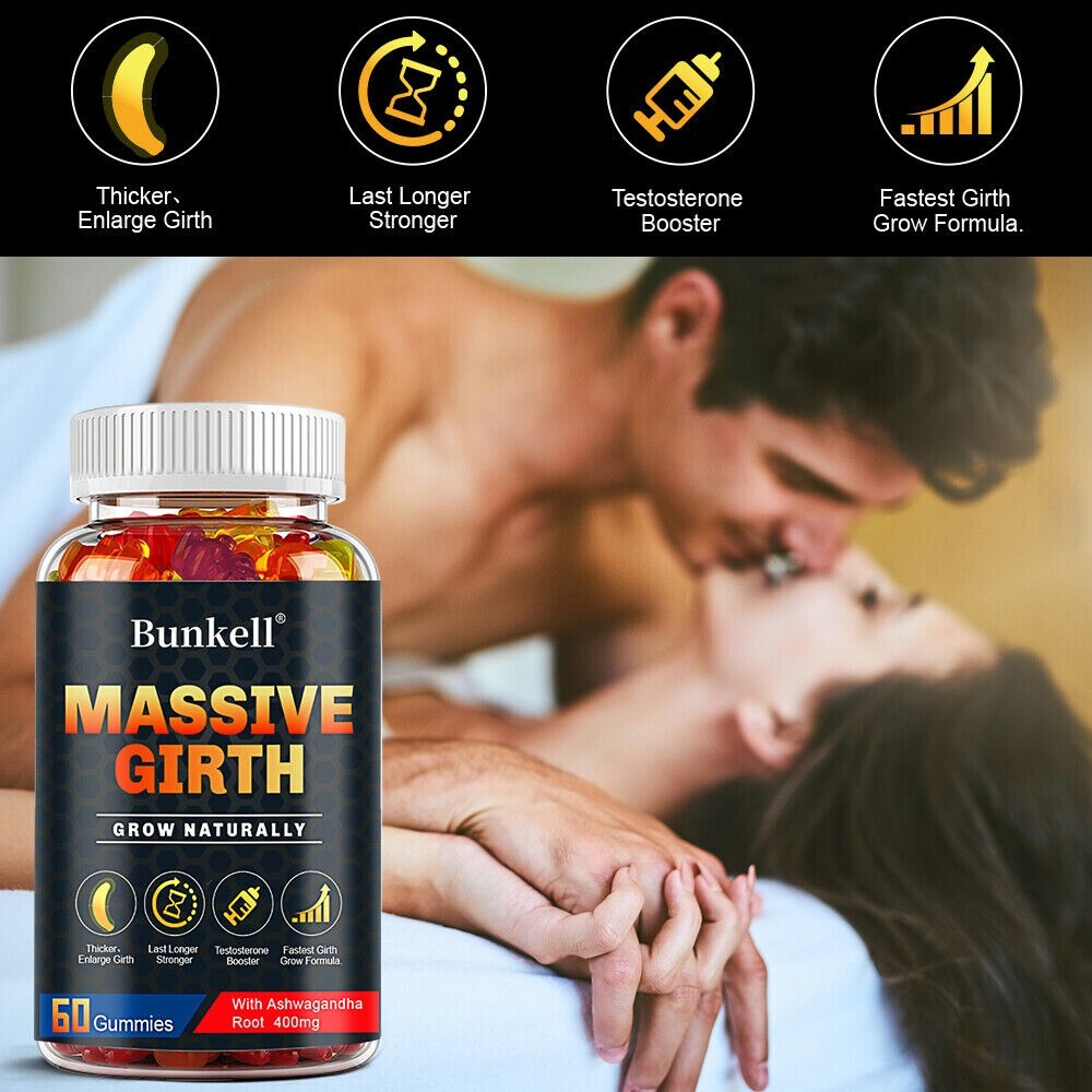 Massive Girth Gummies Grow Thicker Bigger Male Enhancing Supplement MUSCLE MASS