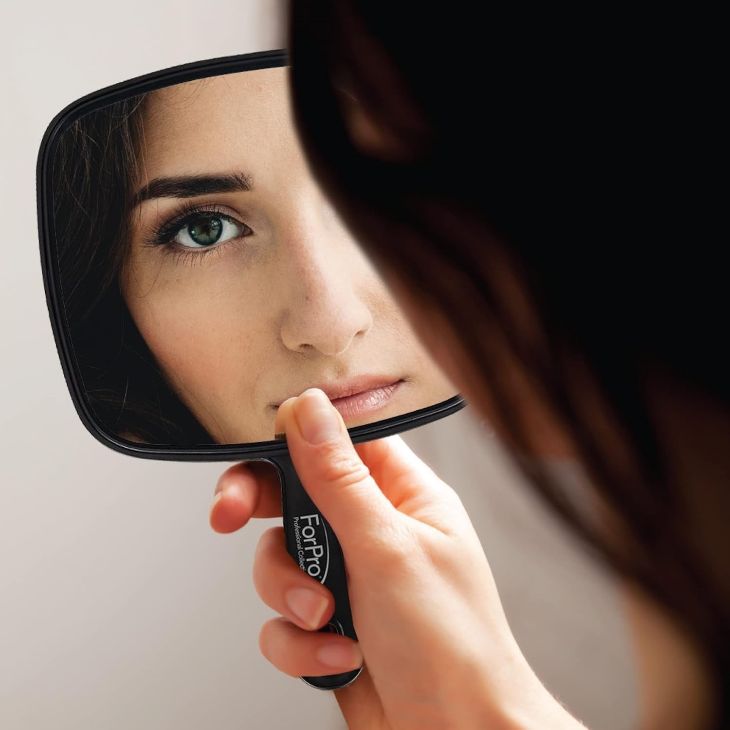 Hand Held Mirror Extra Large For Barber Lady Makeup Beauty Cosmetic With Handle