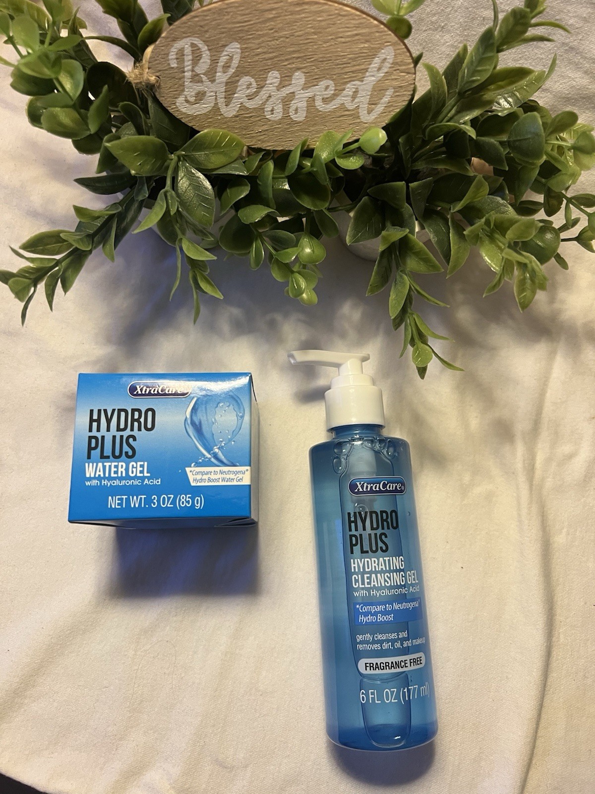 Xtra Care Hydro Plus Hydrating Facial Cleanser Gel And Water Duo NEW GIFT BAGGED