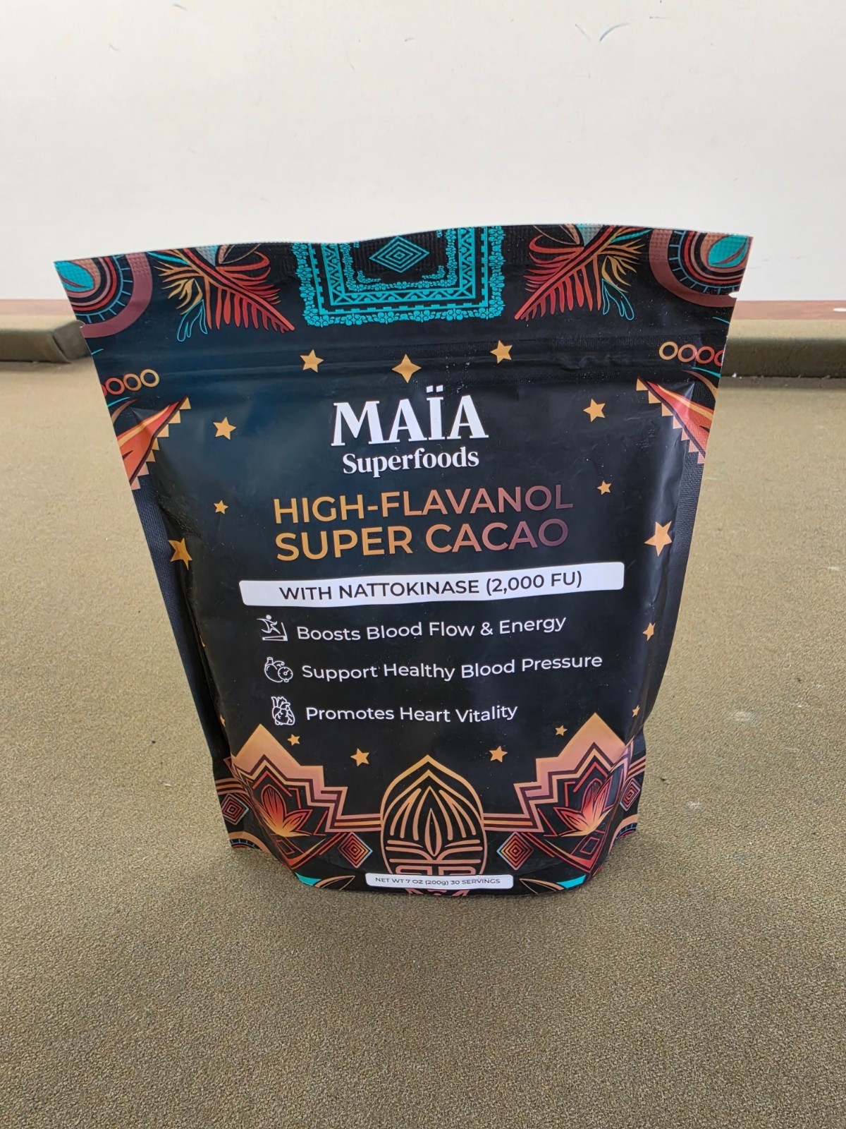 MAIA High Flavanol Super Cacao ! Cardiovascular Superfood! 7oz (200g)