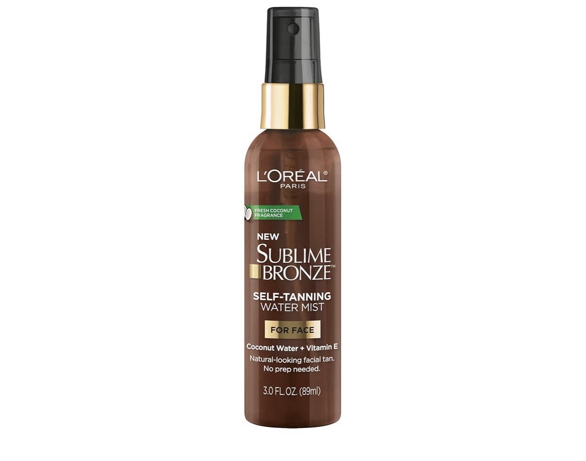L’oreal- Sublime Bronze Self Tanning Water Mist For Face- Coconut Fragrance-3 Oz