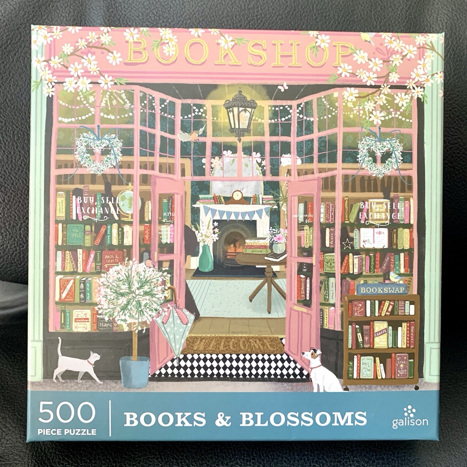 Galison – Books & Blossons – 500 Piece Puzzle