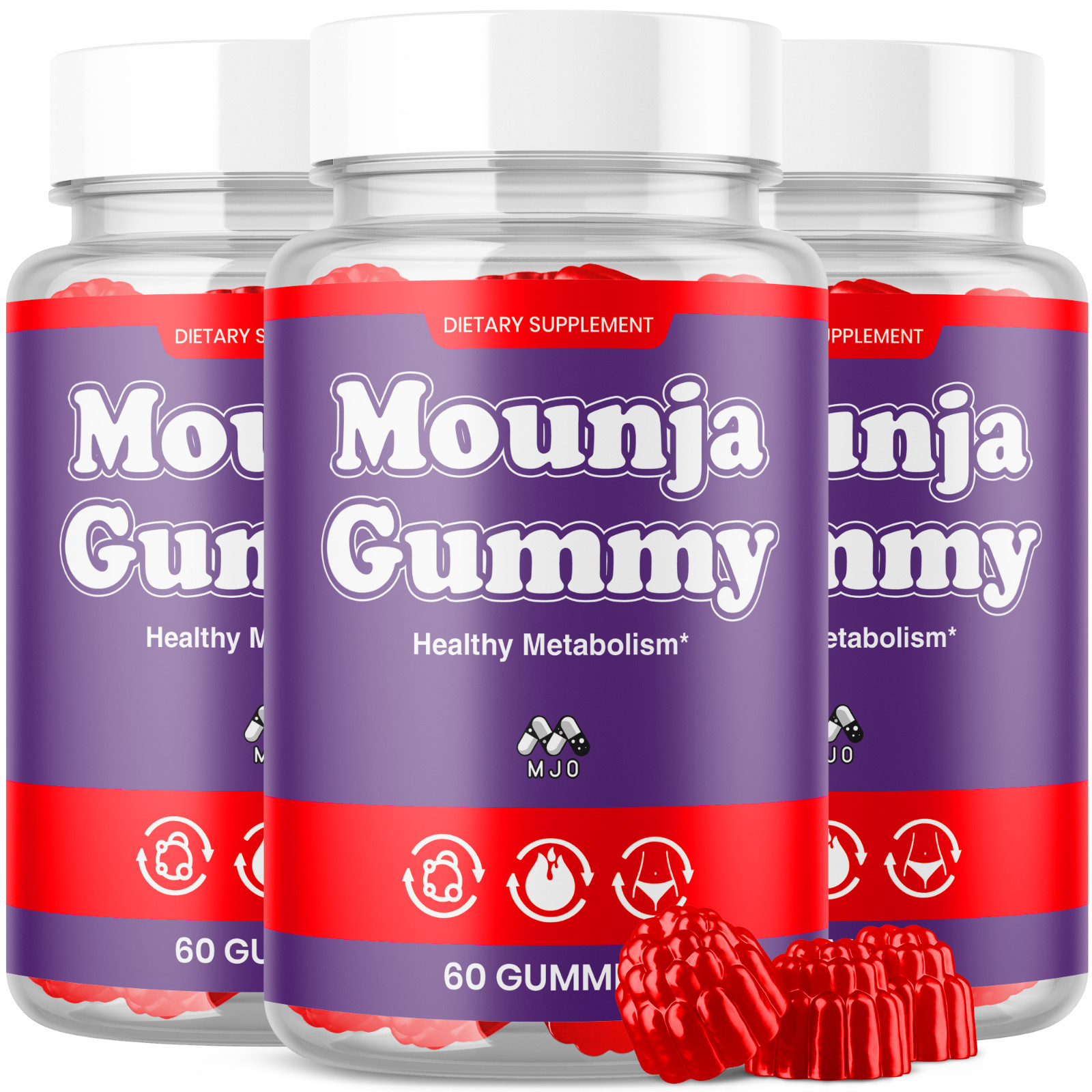 (3 Pack) Mounja Gummy ACV Keto Gummys Vitamin Max Supplement 180 Gummies