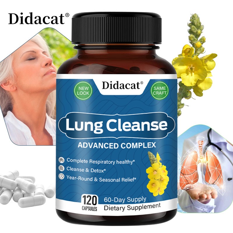 Lung Cleanse Supplement Improves Lung Function Detoxification Support 120 Pills