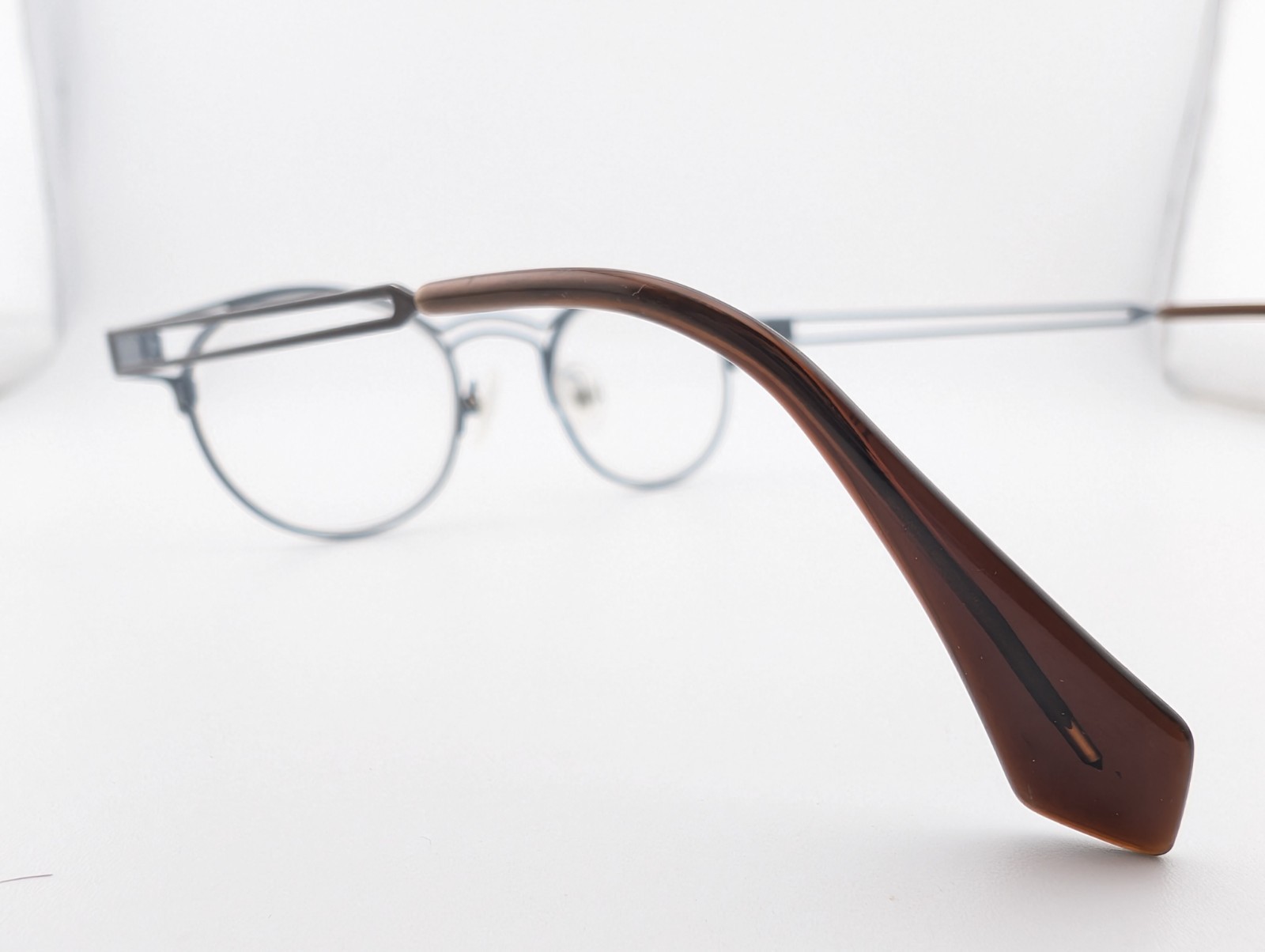 CZONE Eyeglasses, Frames Only, G3177 c70 Dark Brown/Grey, 45-22-140, Netherlands