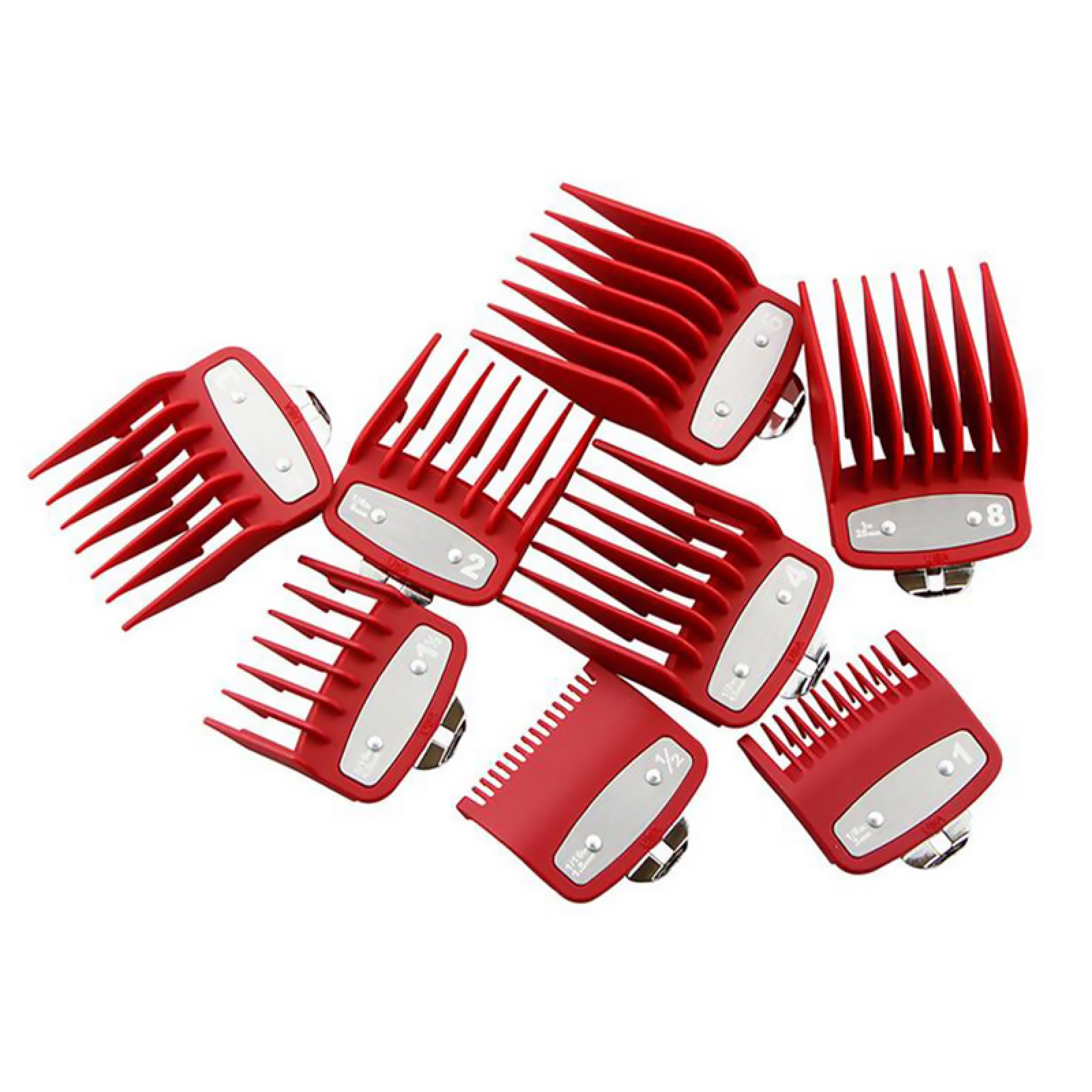 Replacement 8PCS Hair Clipper Metal Clip Guides Limit Combs Guards For WAHL e