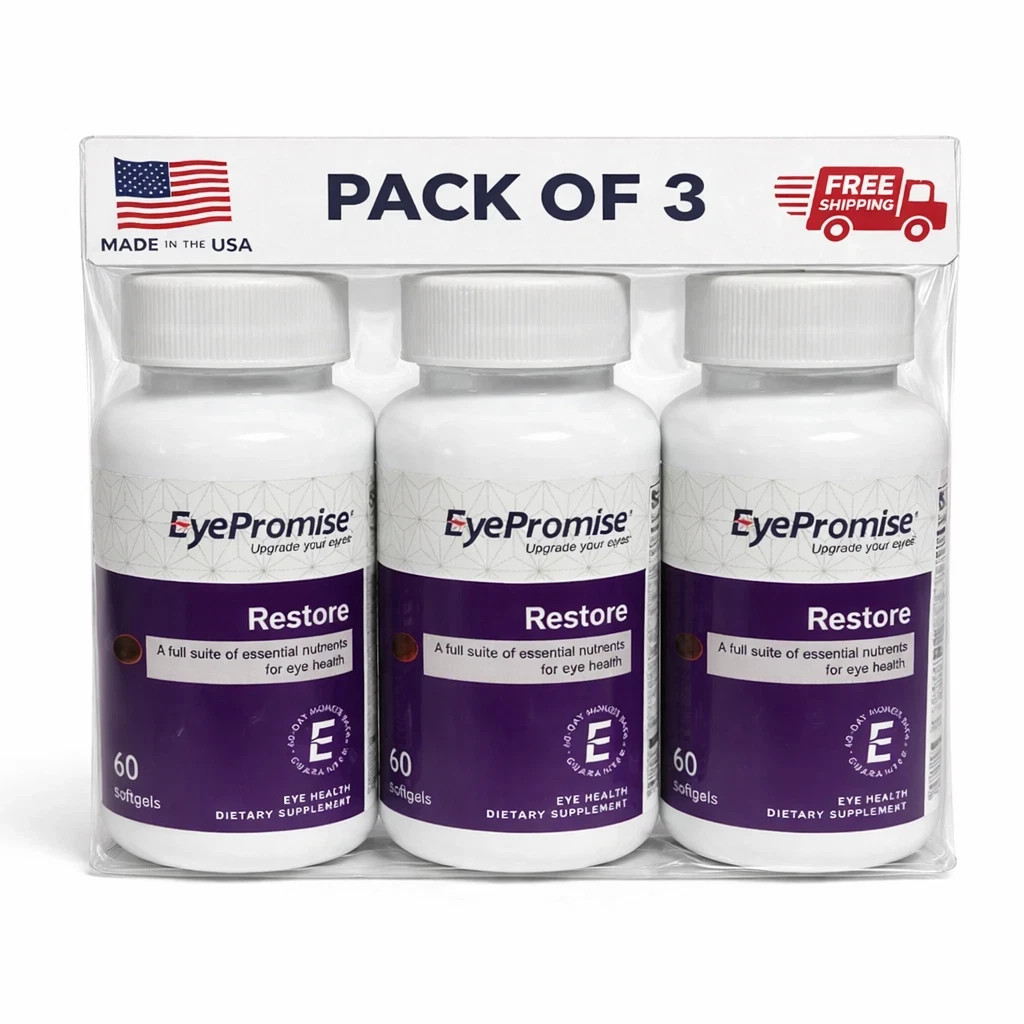 Pack of EyePromise 3 Restore Macular Health Supplement 180 Softgels NEW