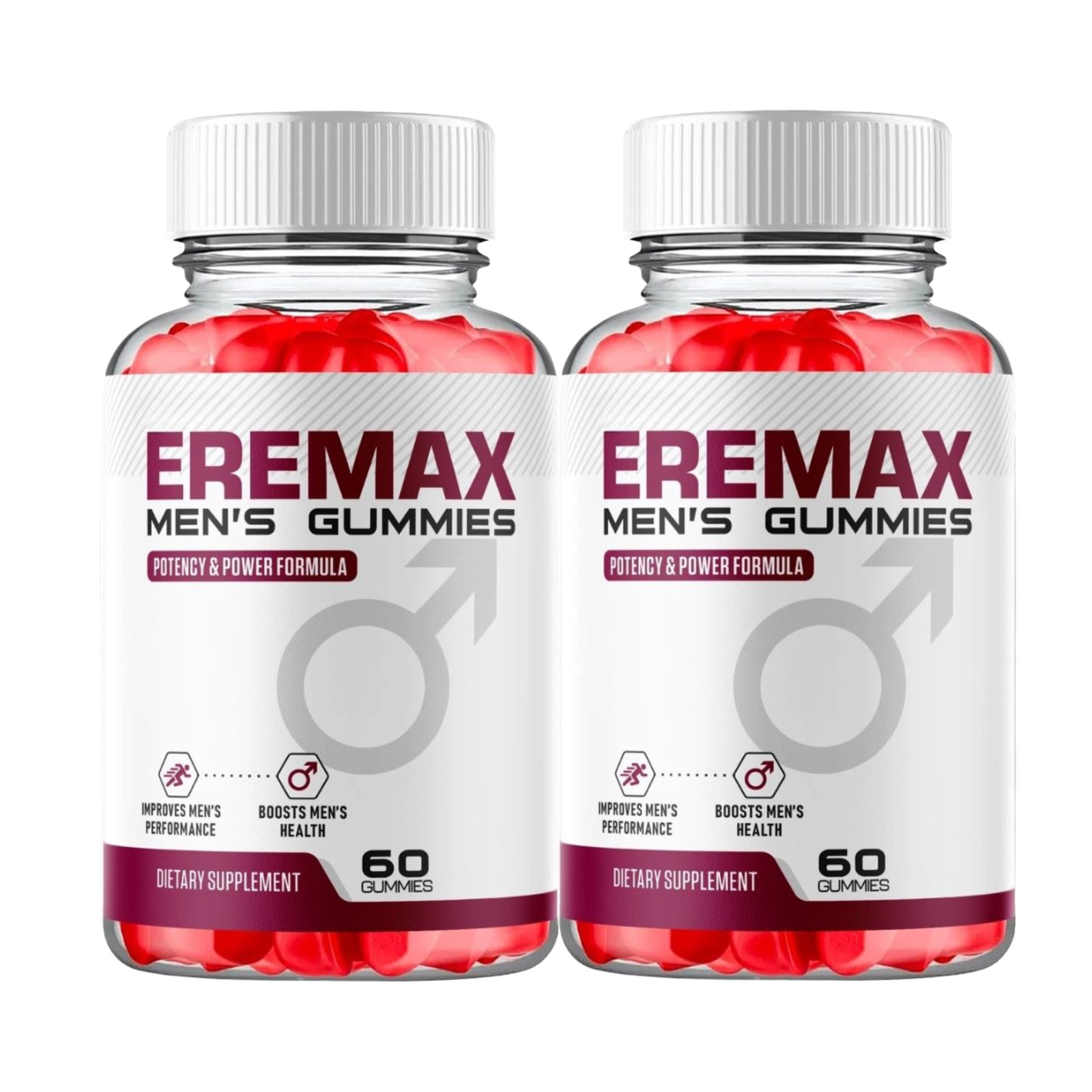 2-Pack Eremax Gummies – Eremax Daily Male Support Gummies – 120 Gummies