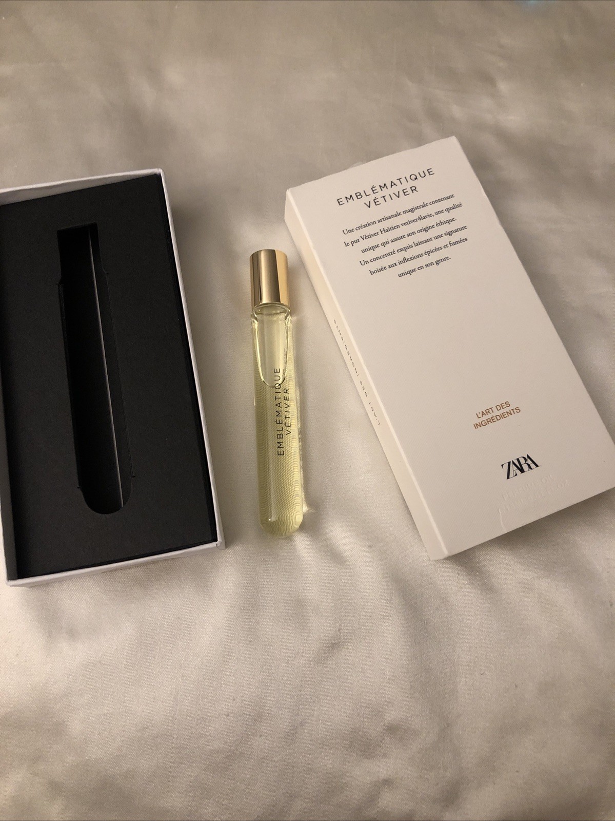 Zara L’Art Des Ingredients Eblematique Vetiver Roll On Perfume Oil 15ml NIB