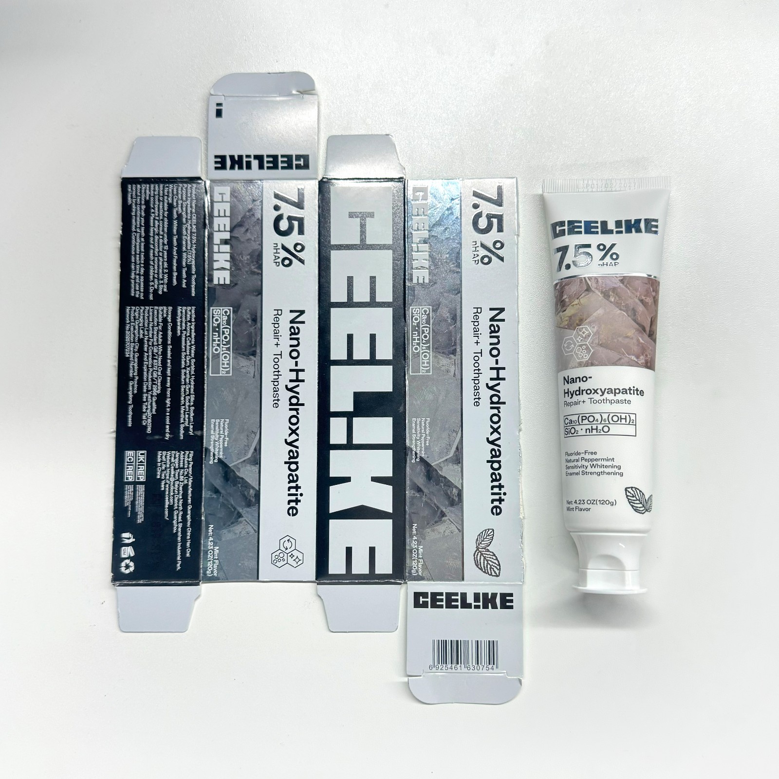 CEELIKE 7.5% Nano Hydroxyapatite Toothpaste – 2 x 4.23 oz