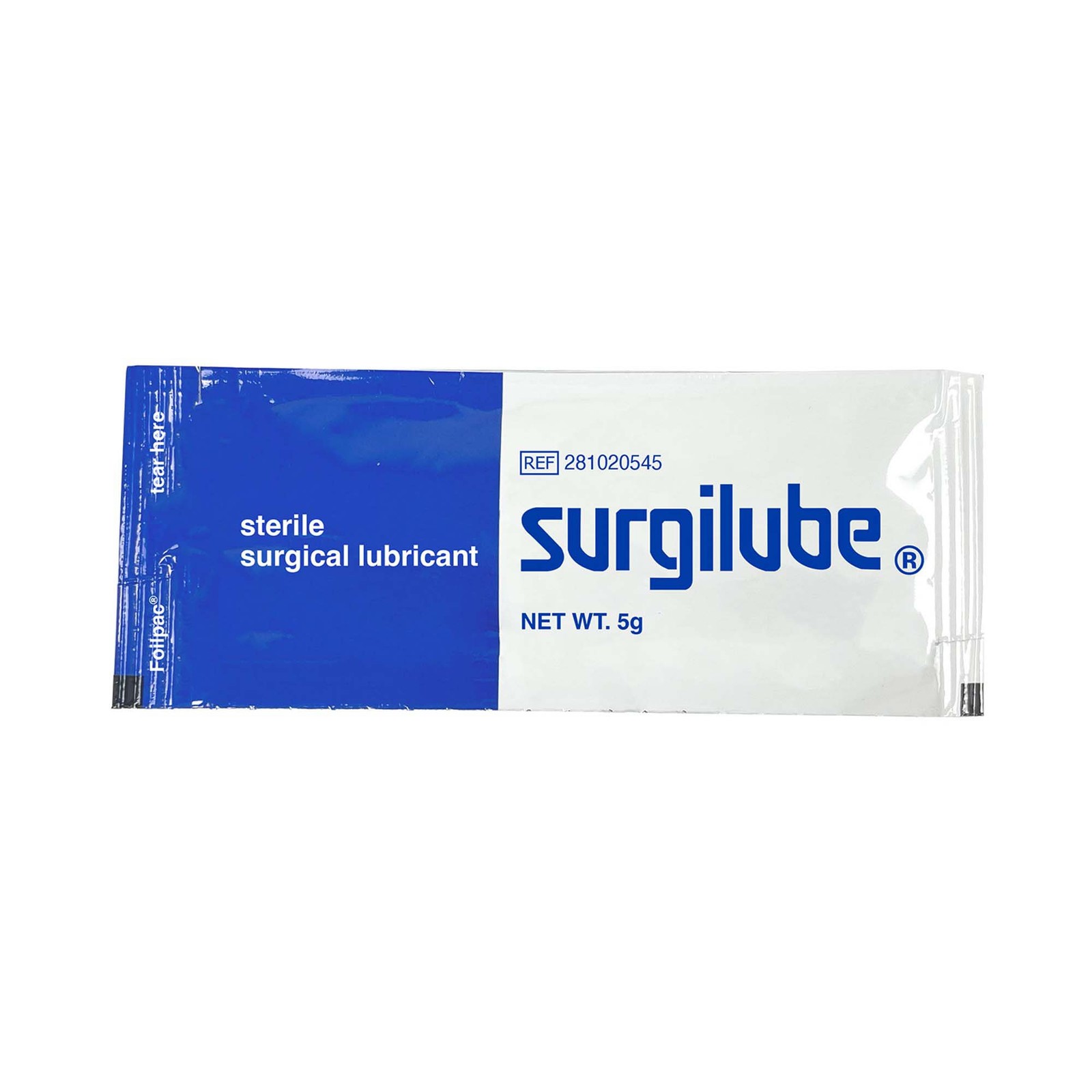 Surgilube Lubricating Jelly – Carbomer free Sterile 5 Gram Individual Packet