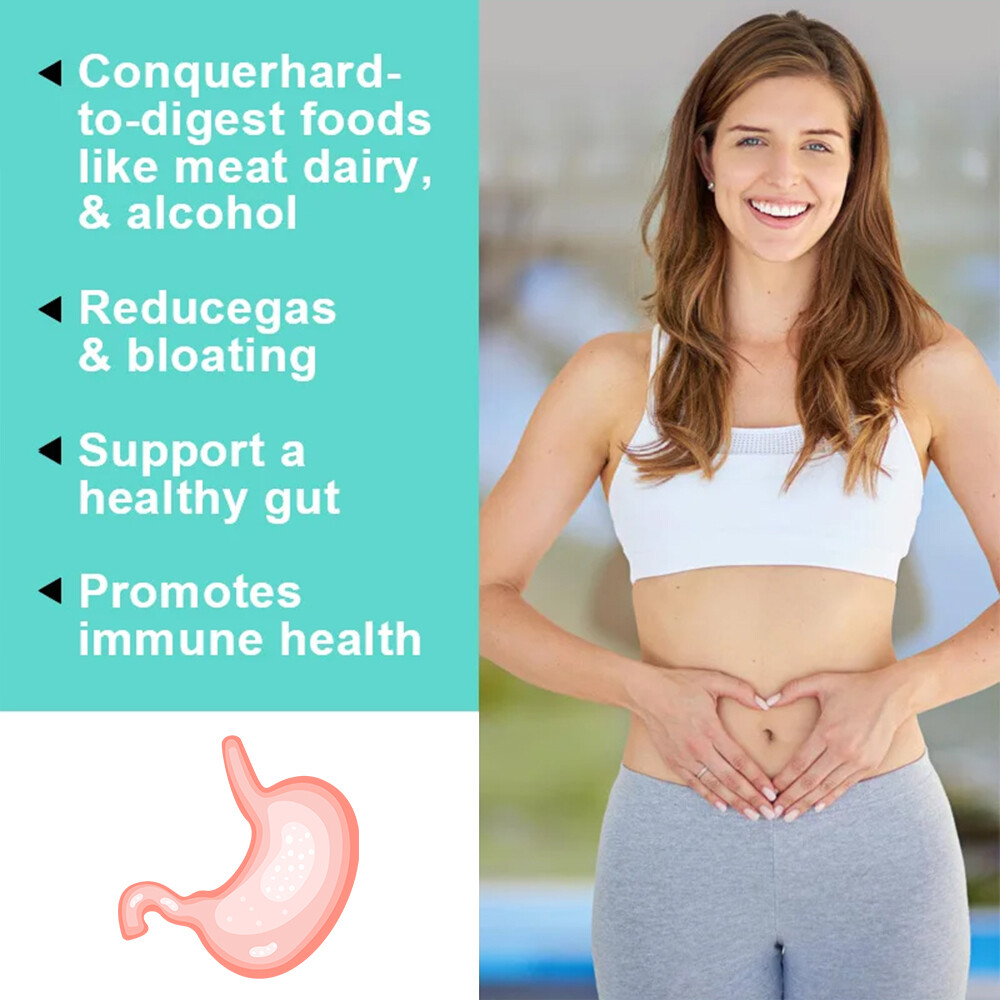 Digestive Enzymes w/ Prebiotic & Probiotics, Gas, Constipation & Bloating Relief