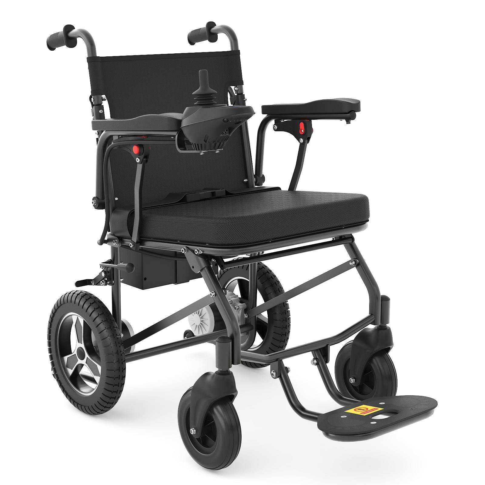 20 Miles Long Range Electric Wheelchair – 500W Power Motor – Orange – Used Good