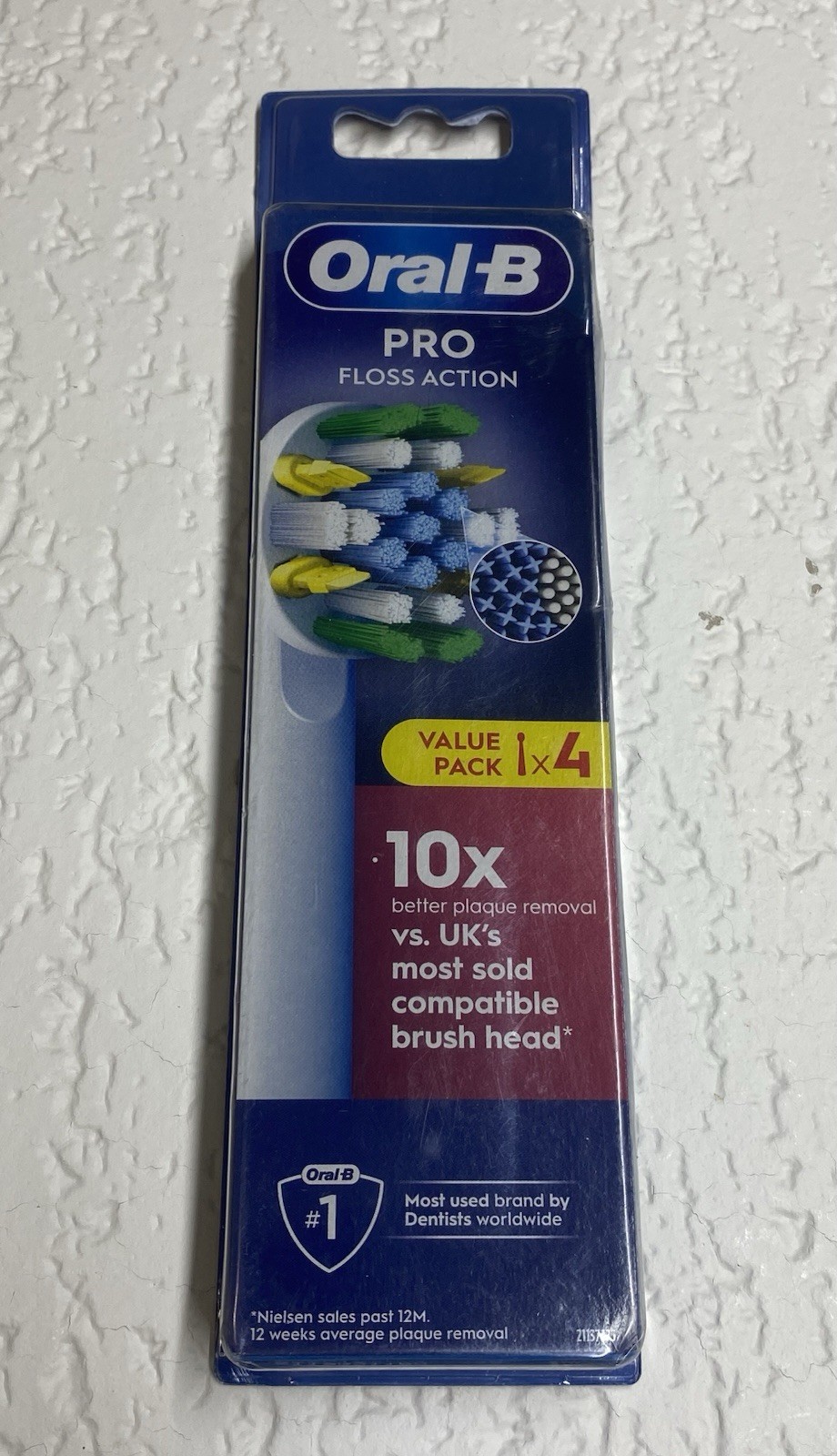 Oral B PRO Floss Action Replacement Toothbrush Heads 4 Count White EB25RX-4