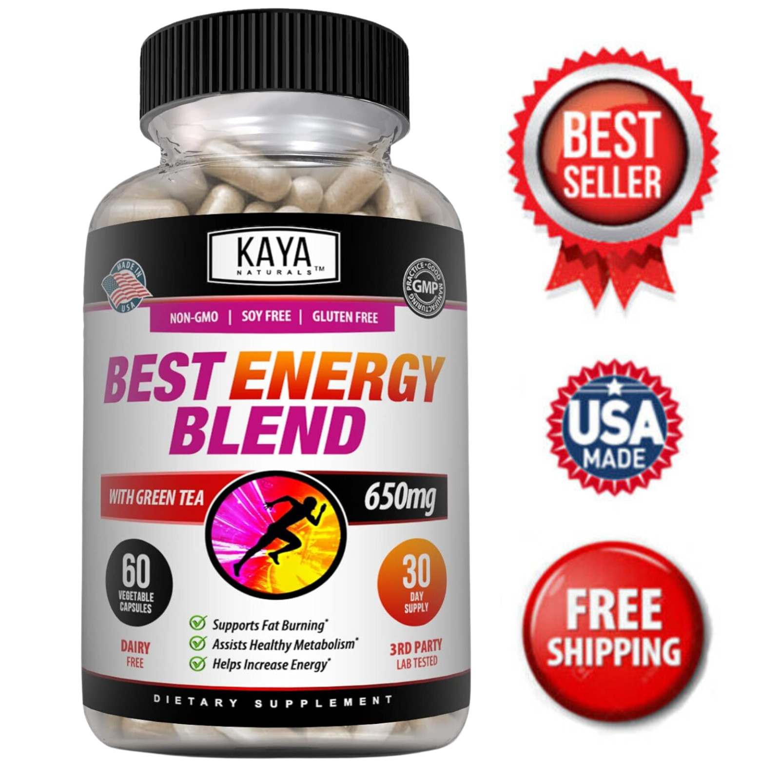 Best Energy Blend 60Ct -Energy Support, Boost Metabolism, Weight Management
