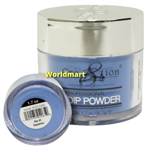 Cre8tion Dip Powder Polish Acrylic Powder 1.7oz-56.7g Dip 91- Shappire