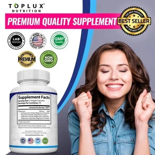 Magnesium Complex 8 Essential Magnesium Supplement Fitness Edible IMMUNITY