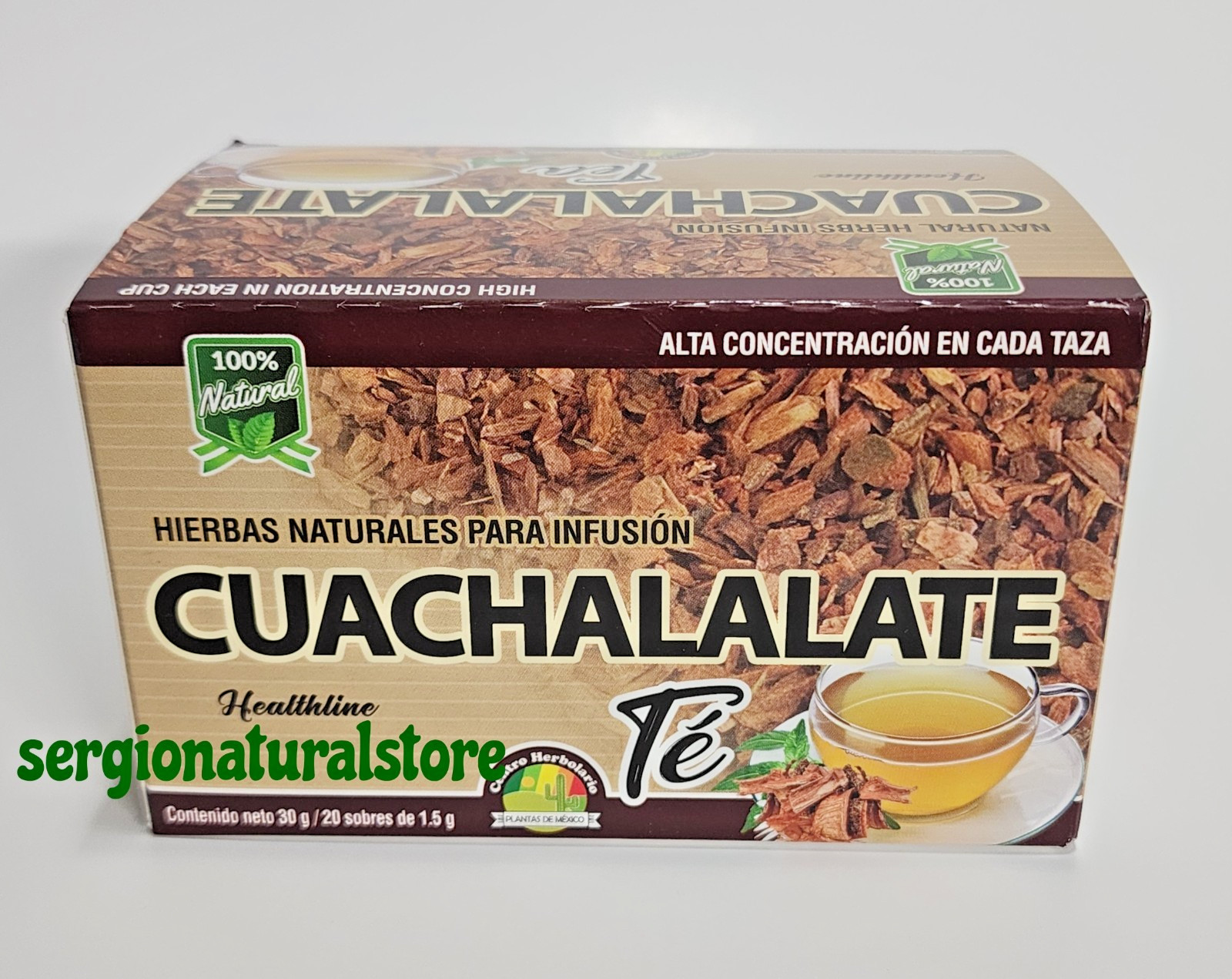Te de cuachalalate 2 Pack 40 bolsitas Te De Cuachalalate 100% Natural