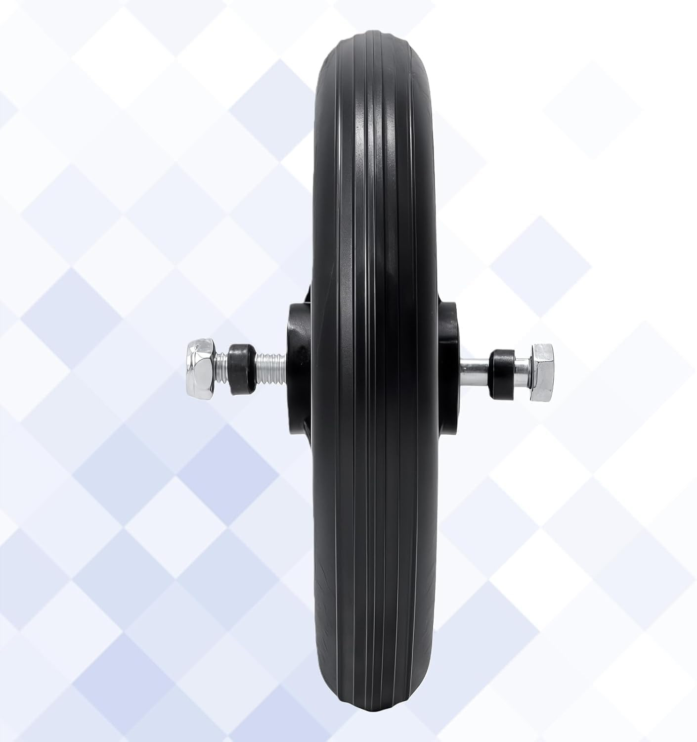 4 Pack 6″ Solid Front Caster Wheels for Walkers, Heavy-Duty Office Wheelchair Fr