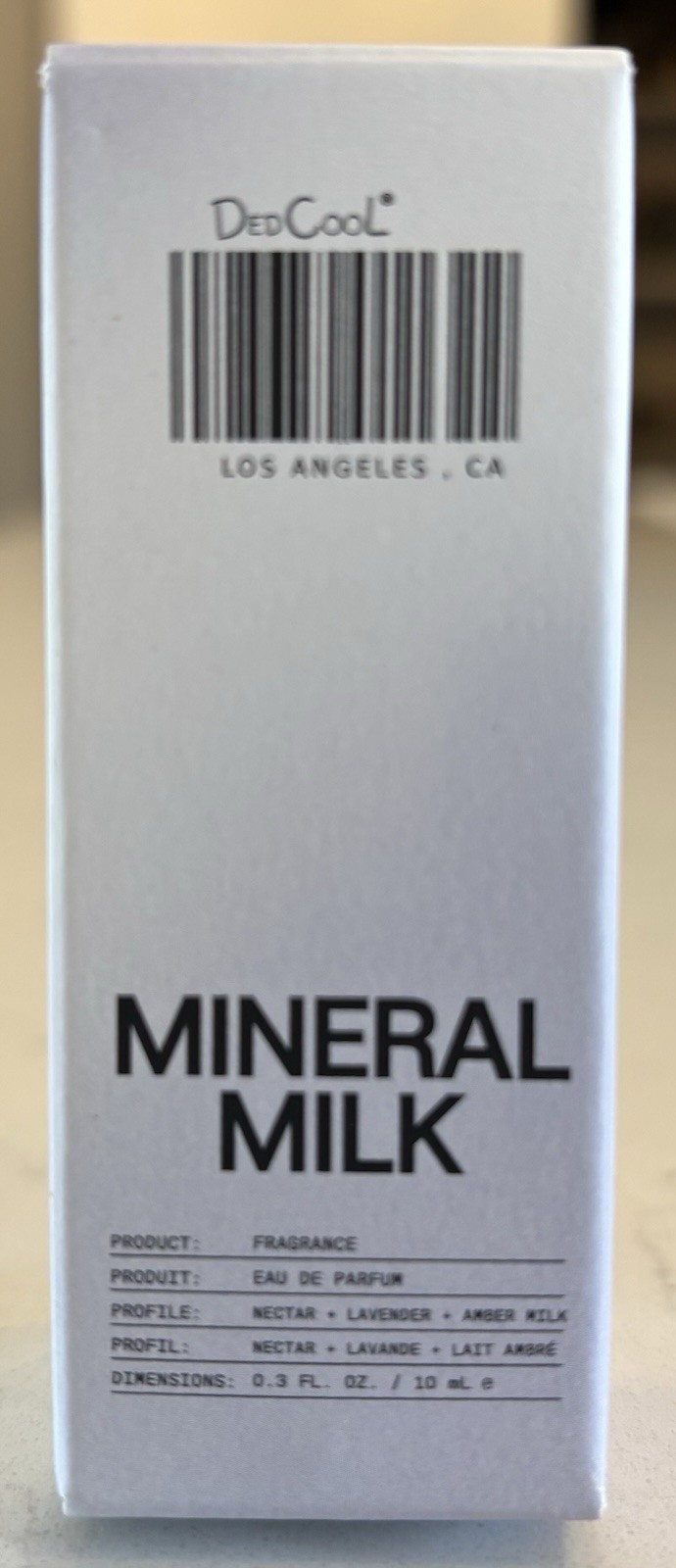 DedCool Mineral Milk Eau De Parfum Unisex Perfume Travel Spray 0.3oz/10mL NIB