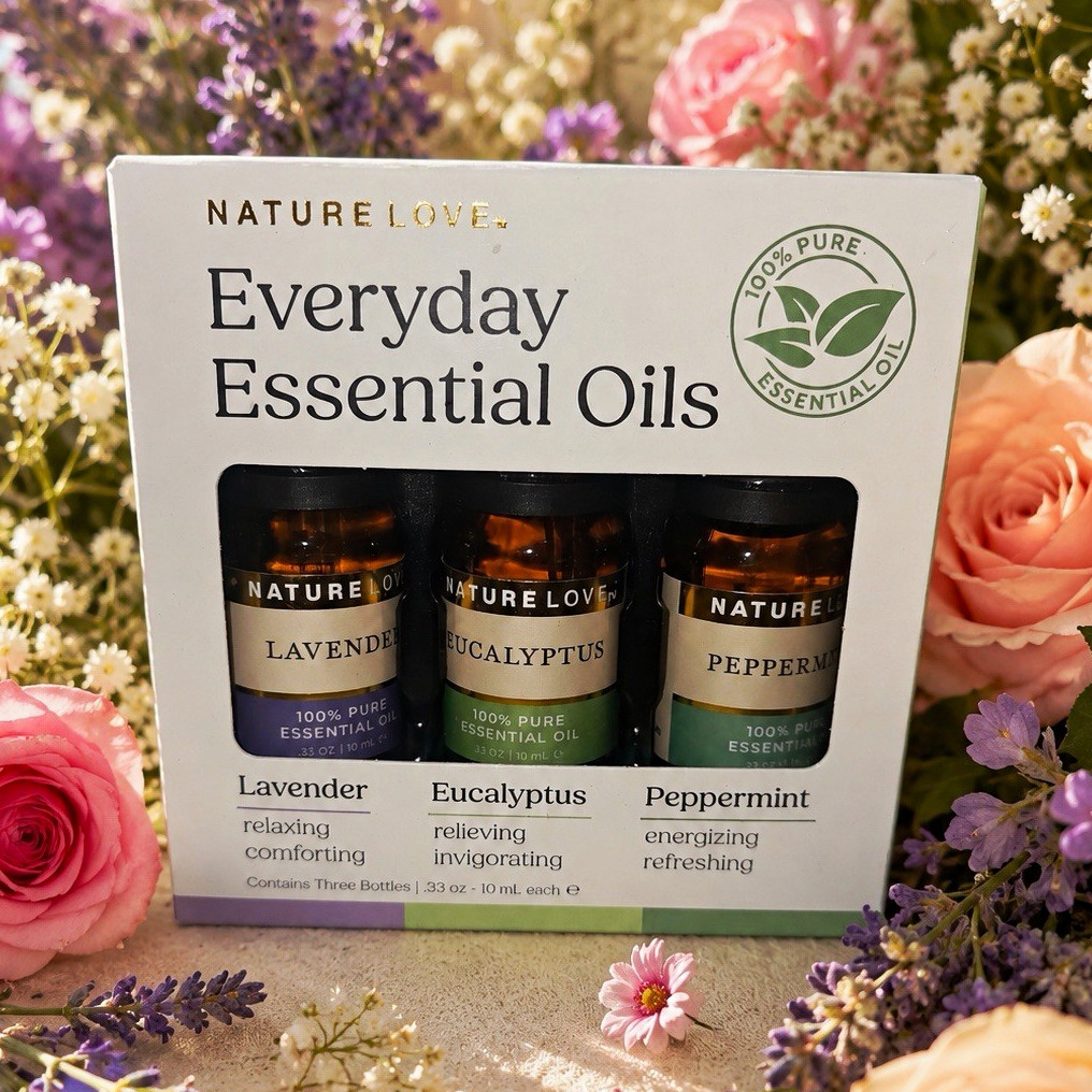 Nature Love Everyday Essential Oils Trio – Lavender Eucalyptus Peppermint 10ml
