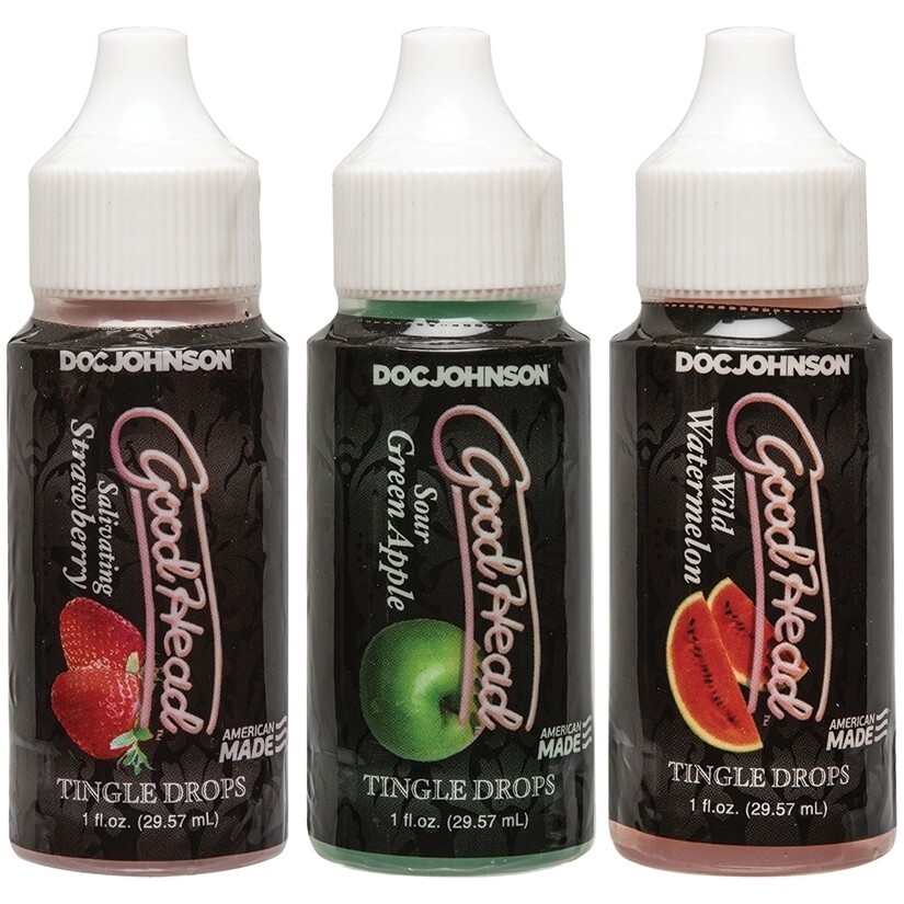 3 Pack GoodHead Tingle Drops – Flavored Edible Lubricant Personal Lube