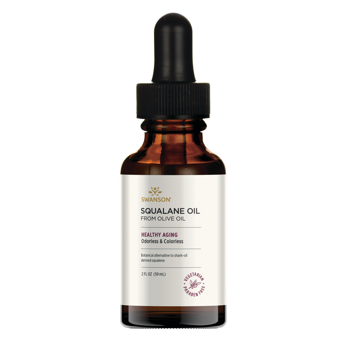 Swanson Vegetarian Squalane Oil 2 fl oz Liquid