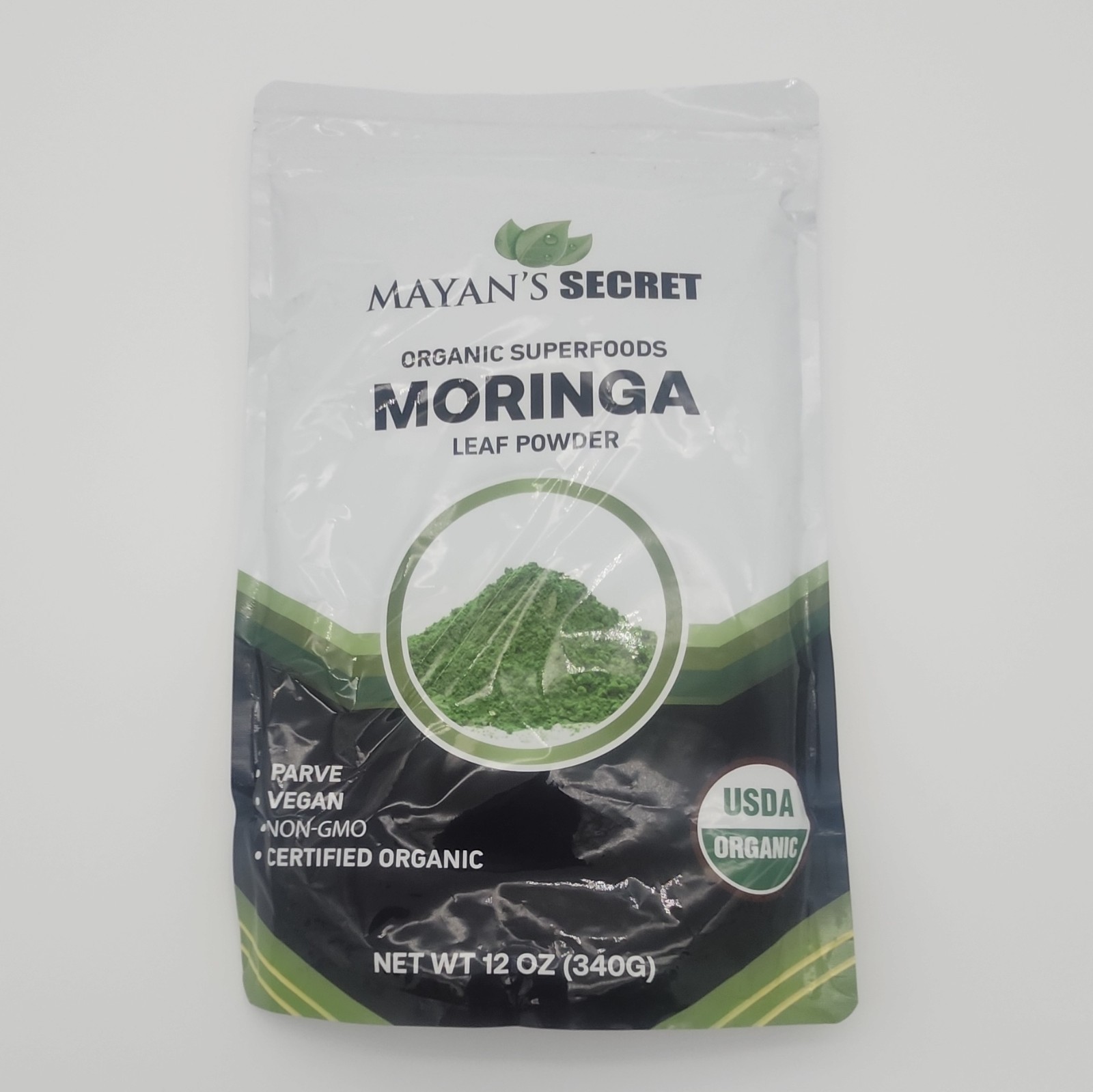 Mayan’s Secret Moringa Leaf Powder USDA Organic Vegan Non-GMO 12 oz