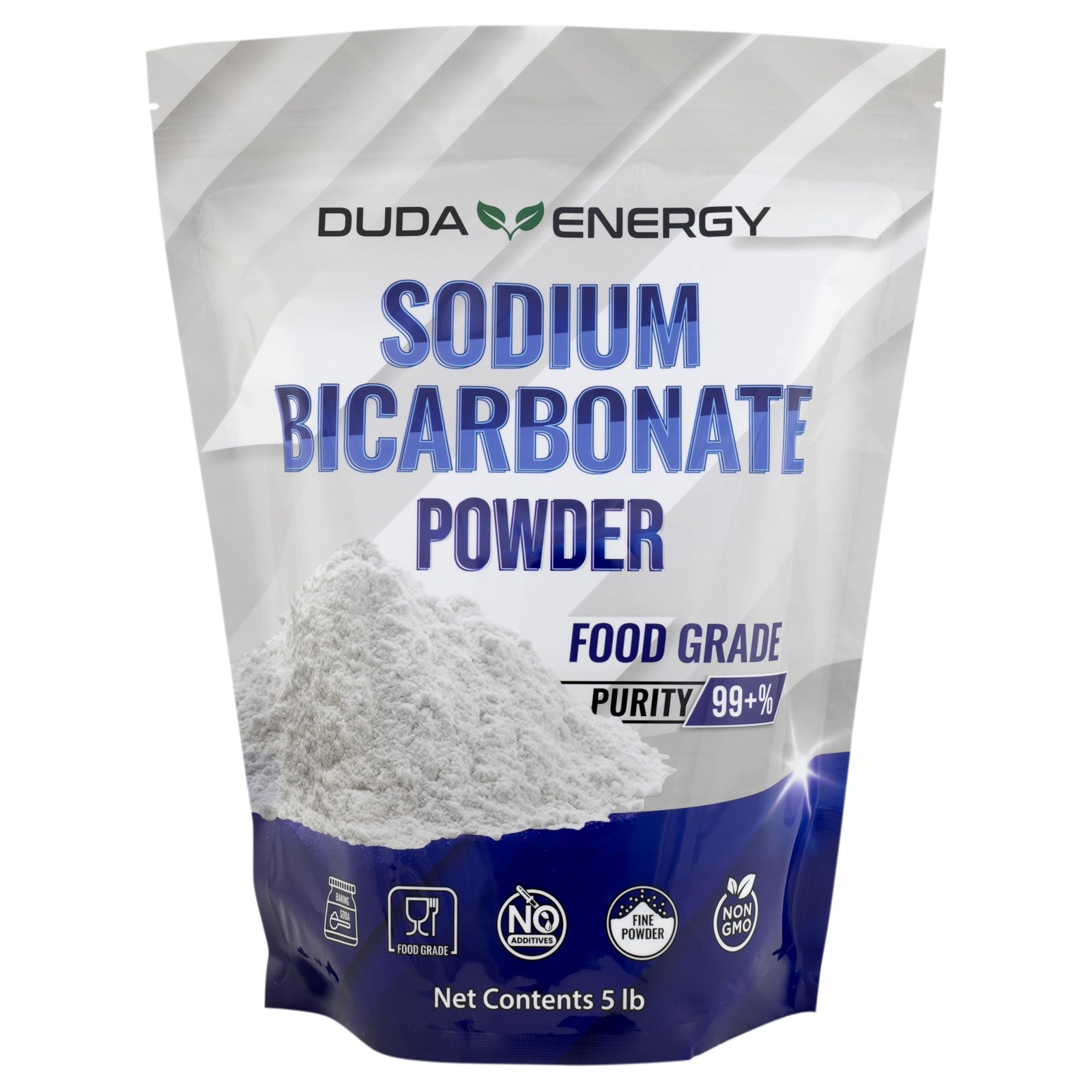 Duda Energy 5 Lb Usp Pure Sodium Bicarbonate Powder Organic Food Grade Listed