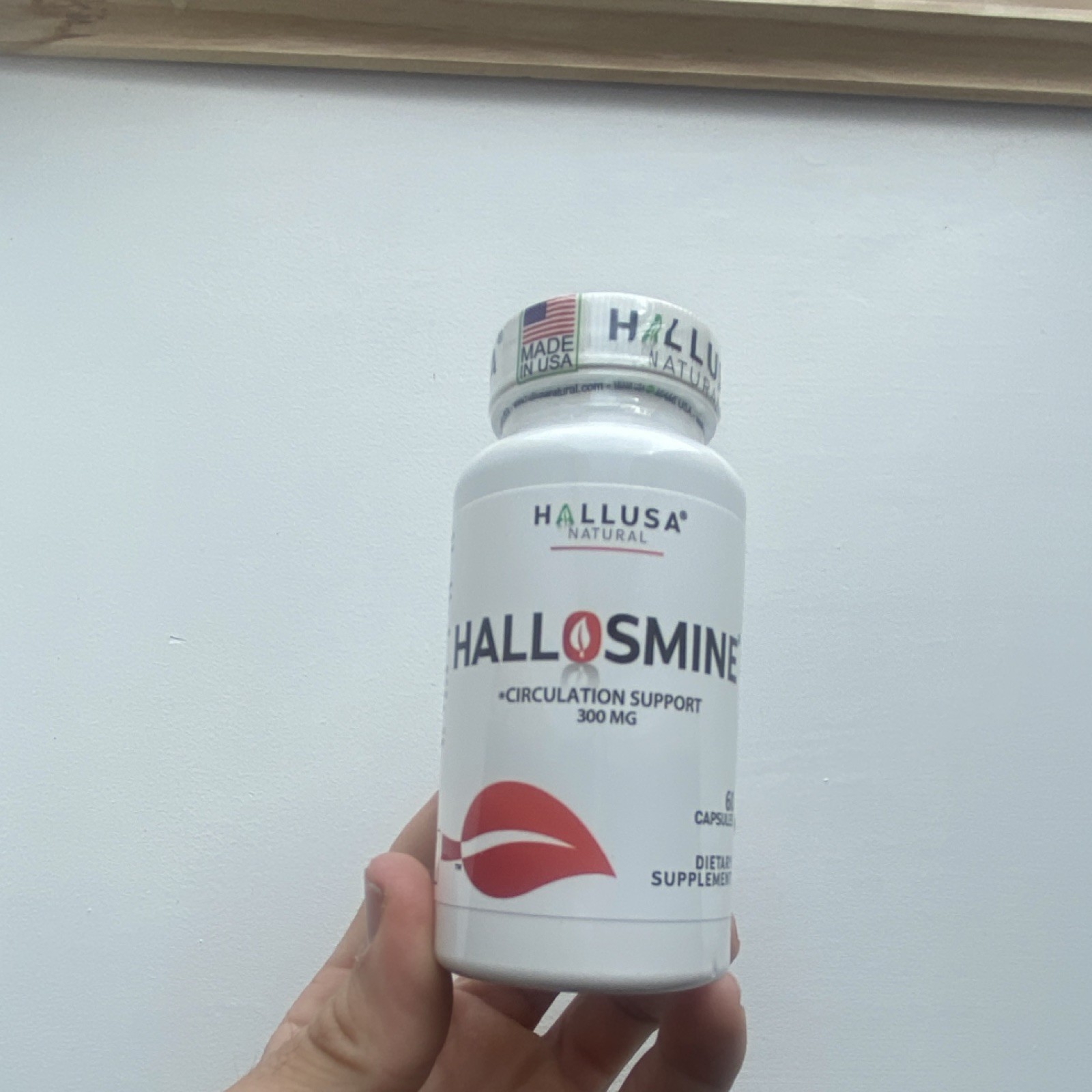 Hallusa Natural Hallosmine Circulation Support Diosmin 90% 300mg 60 Capsules