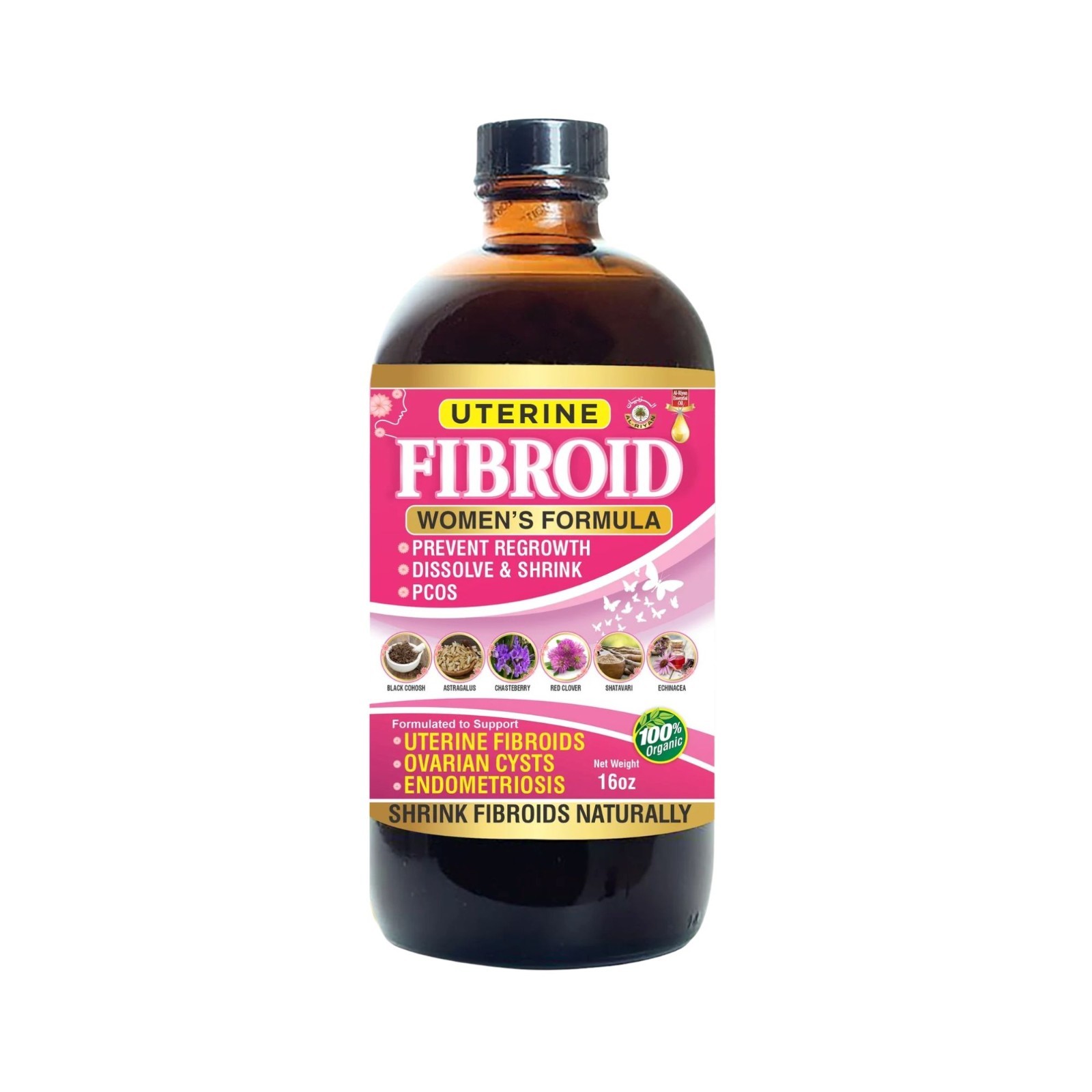 Organic Uterine Fibroid Women’s Formula By Al-Riyan, 16 oz.