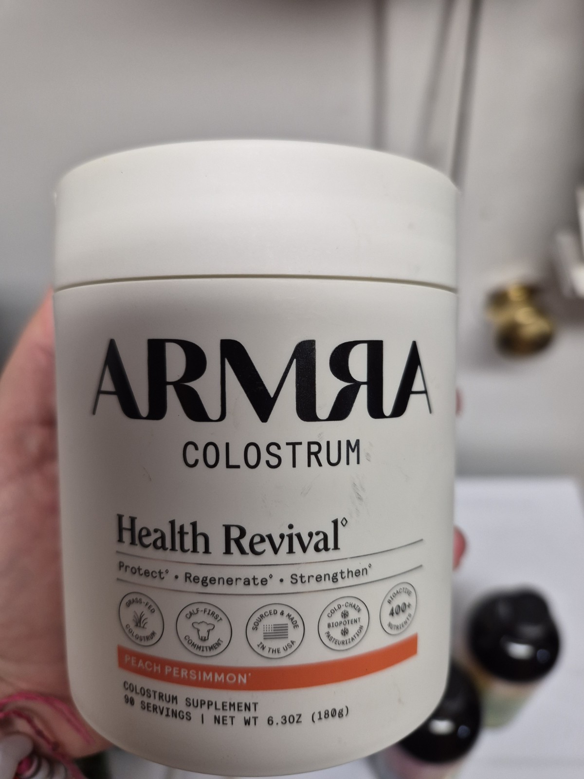 NEW – Armra Collostrum Health Revival – Peach Persimmon flavor