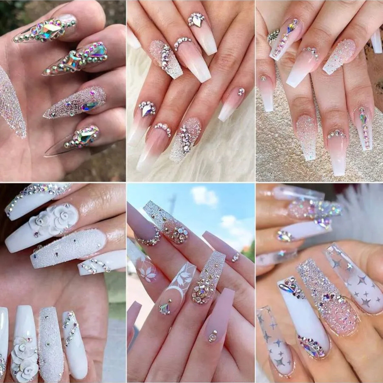 5000pcs Nail Caviar Beads For 3D Nail Art Mini Nail Ball Beads Nail Studs Charms
